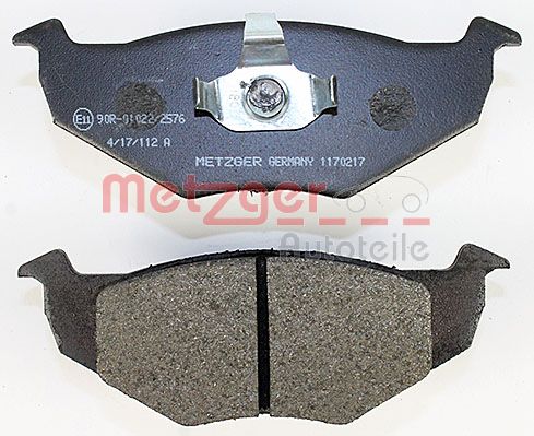 METZGER 1170217 Bremsbelagsatz, Scheibenbremse